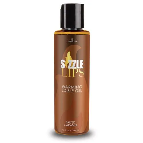 Харчовий розігріваючий масажний гель Sensuva SIZZLE LIPS зі смаком кориці 125 мл