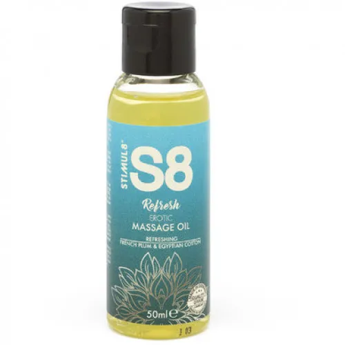 S8 Massage Oil олія для еротичного масажу 50 мл (французька злива та єгипетська бавовна)