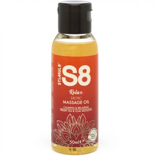 S8 Massage Oil олія для еротичного масажу 50 мл (зелений чай та бузок)