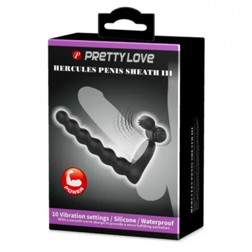 Насадка страпон Pretty love Hercules Penis Sheath 3 Bi-210218