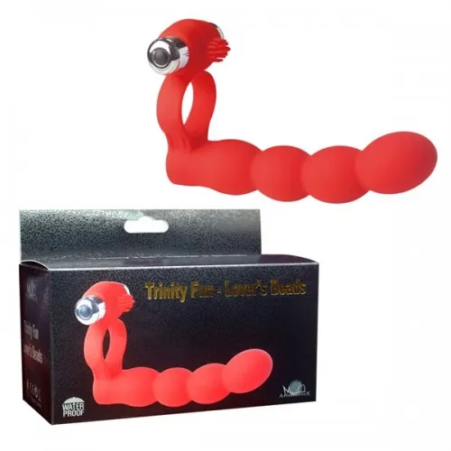 Aphrodisia кільце-страпон Trinity fun - lovers beads 172201 чорна