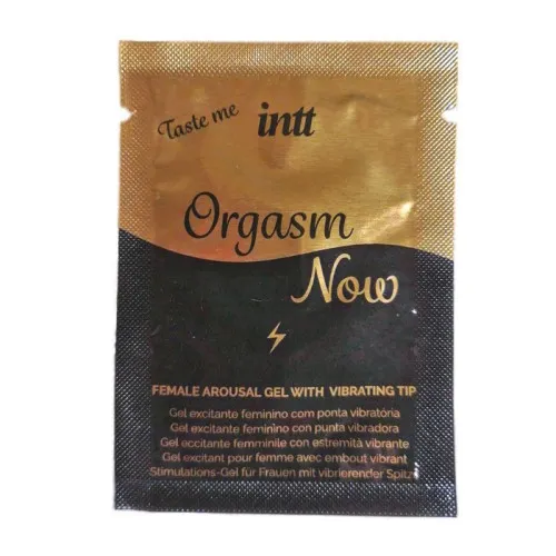 Пробник збуджуючого гелю-вібратора для клітора 2-в-1 Intt Orgasm Now (2 мл)