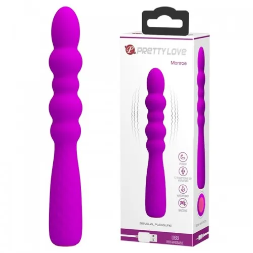 Гнучкий вібростимулятор Pretty Love Monroe BI-014758-1 чорний