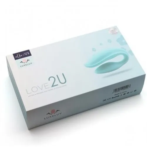 Вібратор для пар Luxeluv Love 2U з пультом управління Рожевий