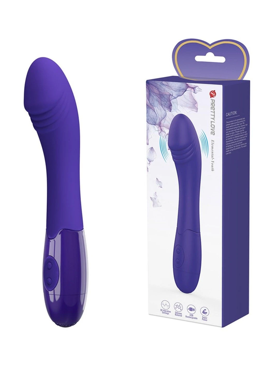 Вібромасажер для точки G Pretty Love - Elemental Youth, BI-014812L